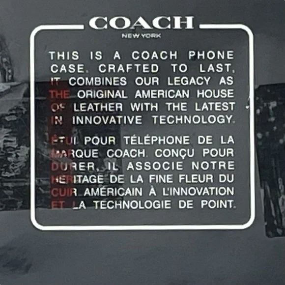 Coach Signature C Protective Case for Magsafe For iPhone 15 Pro Max Clear NIB - Picture 6 of 7